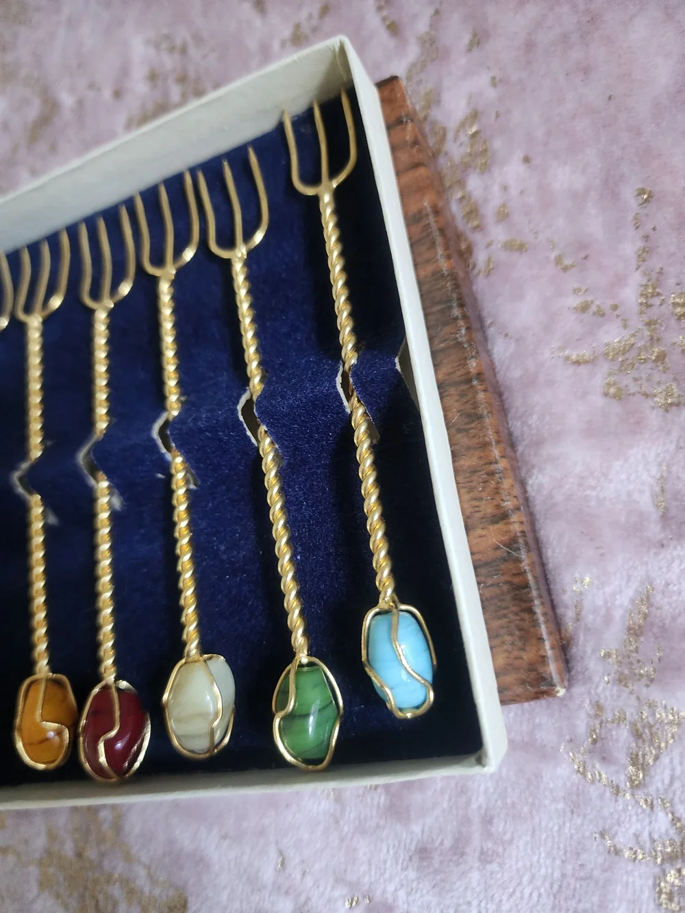 VINTAGE SET | Set of 6 Cocktail Forks